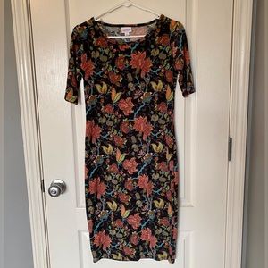 XS LuLaRoe Multicolor Floral Julia Dress